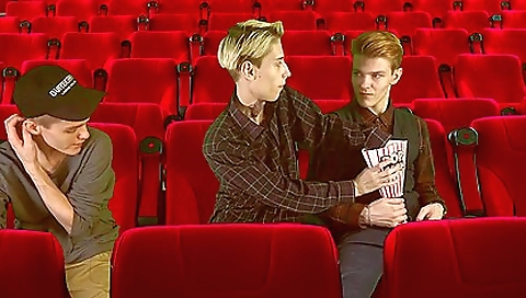 Sinema Hall. 3some. 2 Tops 1 Bottom