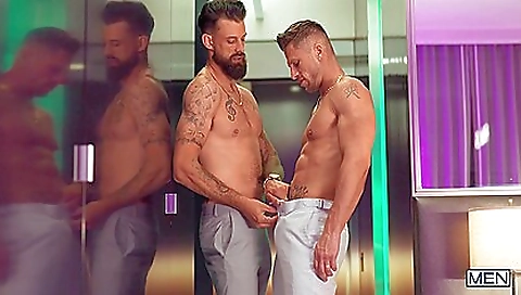 Alpha Wolfe And Roman Todd In Men: Kneeling For Romans Hard Cock Suction